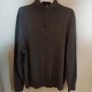 🌼4/$20 Club Room Charcoal Gray Mockneck Pullover Size L